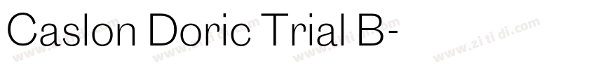 Caslon Doric Trial B字体转换